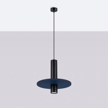 Pelta 1 lampa wisząca 1xGU10 czarna, granatowa SL.1884