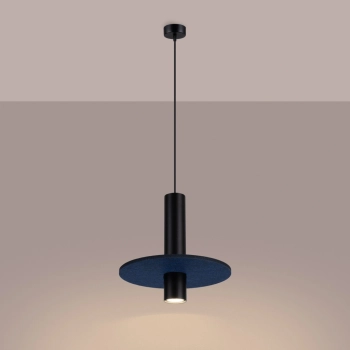 Pelta 1 lampa wisząca 1xGU10 czarna, granatowa SL.1884