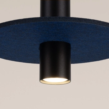 Pelta 1 lampa wisząca 1xGU10 czarna, granatowa SL.1884