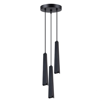 Prysm 3P lampa wisząca 3xG9 czarna SL.1401 Sollux Lighting