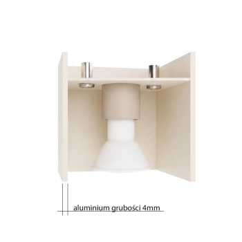 Quad 1 lampa sufitowa 1xGU10 taupe SL.2107