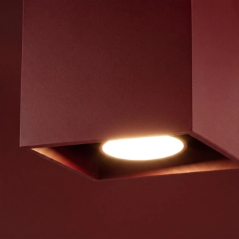Quad 1 lampa sufitowa 1xGU10 burgund SL.2111