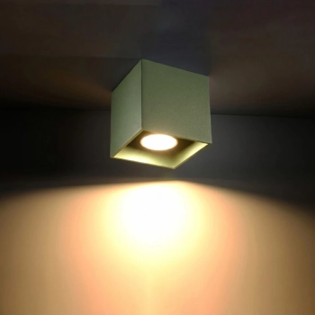 Quad 1 lampa sufitowa 1xGU10 zielona oliwka SL.2115