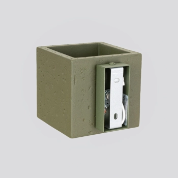 Quad kinkiet 1xG9 beton, zielona oliwka SL.1843