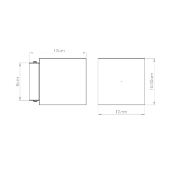 Quad kinkiet 1xG9 beton, zielona oliwka SL.1843