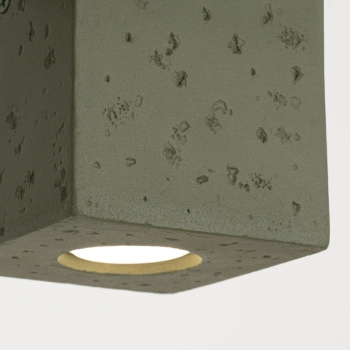 Quad lampa sufitowa 1xGU10 beton, zielona oliwka SL.1845
