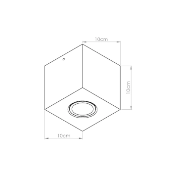 Quad lampa sufitowa 1xGU10 beton, beżowa SL.1846