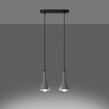 Rea 2 lampa wisząca 2xE14 beton SL.1224