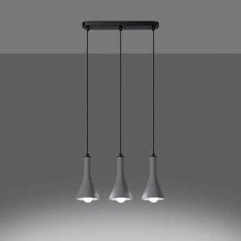Rea 3L lampa wisząca 3xE14 beton SL.1225