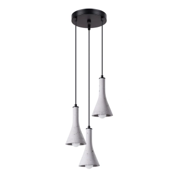 Rea 3P lampa wisząca 3xE14 beton SL.1226 Sollux Lighting