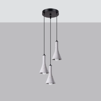 Rea 3P lampa wisząca 3xE14 beton SL.1226