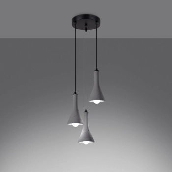 Rea 3P lampa wisząca 3xE14 beton SL.1226