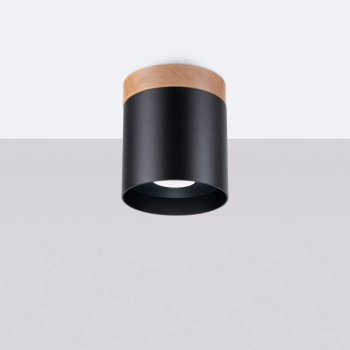Rif lampa sufitowa 1xGU10 czarna SL.1349