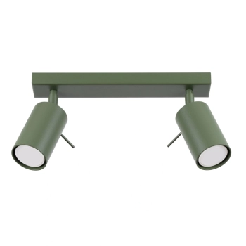 Ring 2 lampa sufitowa 2xGU10 zielona oliwkowa SL.1501 Sollux Lighting