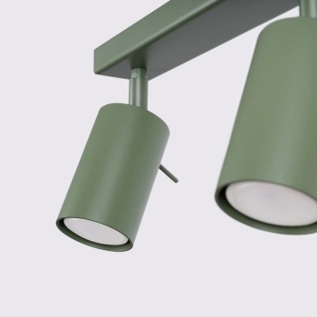 Ring 2 lampa sufitowa 2xGU10 zielona oliwkowa SL.1501