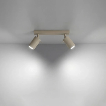 Ring 2 lampa sufitowa 2xGU10 taupe SL.2154