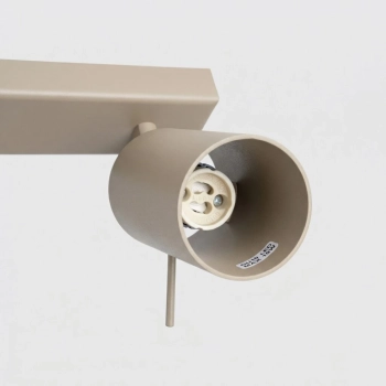 Ring 2 lampa sufitowa 2xGU10 taupe SL.2154