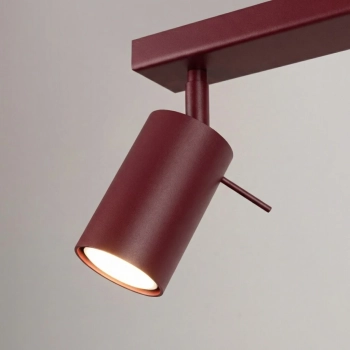 Ring 2 lampa sufitowa 2xGU10 burgund SL.2160