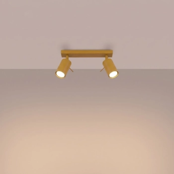 Ring 2 lampa sufitowa 2xGU10 żółta SL.2184