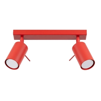 Ring 2 lampa sufitowa 2xGU10 czerwona SL.2190 Sollux Lighting