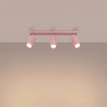 Ring 3L lampa sufitowa 3xGU10 różowa SL.2173