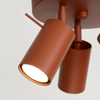Ring 3P lampa sufitowa 3xGU10 ochra czerwona SL.1509