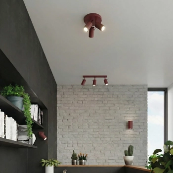 Ring 3P lampa sufitowa 3xGU10 burgund SL.2162