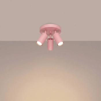Ring 3P lampa sufitowa 3xGU10 różowa SL.2174