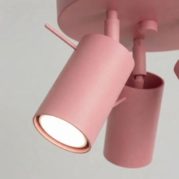 Ring 3P lampa sufitowa 3xGU10 różowa SL.2174