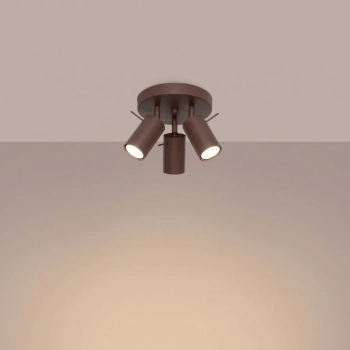 Ring 3P lampa sufitowa 3xGU10 brązowa SL.2198