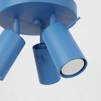 Ring 3P lampa sufitowa 3xGU10 błękitna SL.2204
