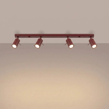 Ring 4L lampa sufitowa 4xGU10 burgund SL.2163