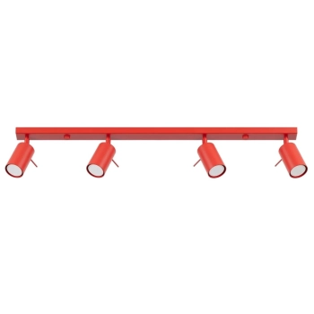 Ring 4L lampa sufitowa 4xGU10 czerwona SL.2193 Sollux Lighting
