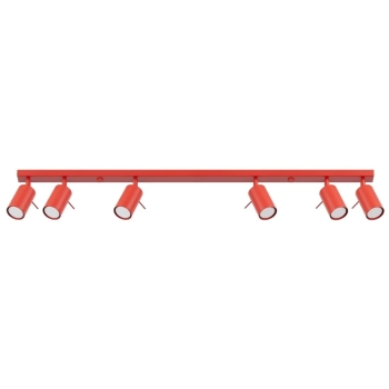 Ring 6L lampa sufitowa 6xGU10 czerwona SL.2194 Sollux Lighting