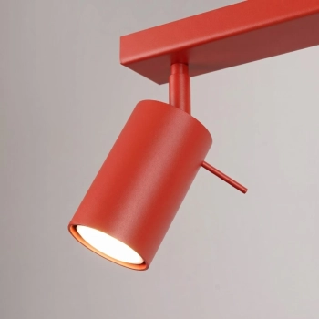 Ring 6L lampa sufitowa 6xGU10 czerwona SL.2194