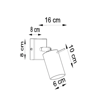 Ring kinkiet 1xGU10 błękitny SL.2201