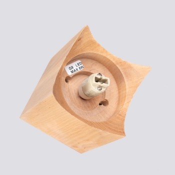 Solis lampa sufitowa 1xG9 naturalne drewno SL.1407