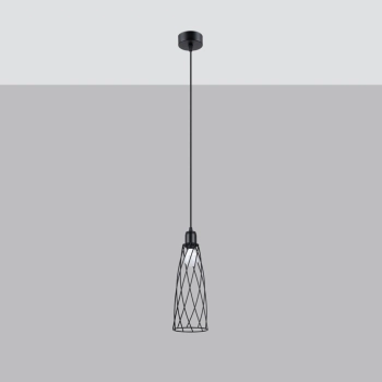 Suba 1 lampa wisząca 1xE14 czarna SL.1165