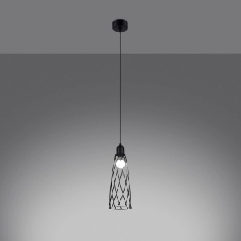 Suba 1 lampa wisząca 1xE14 czarna SL.1165