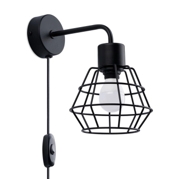 Suba kinkiet 1xE14 czarny SL.1164 Sollux Lighting