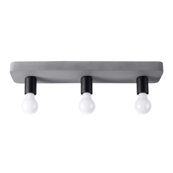 Tavo 3 lampa sufitowa 3xE27 szara SL.1158 Sollux Lighting