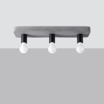 Tavo 3 lampa sufitowa 3xE27 szara SL.1158