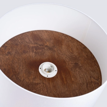 Telesto lampa sufitowa 1xE27 biała, ciemny brąz SL.1392