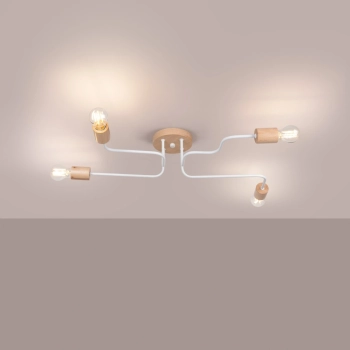 Timbo 4 lampa sufitowa 4xE27 biała SL.1665
