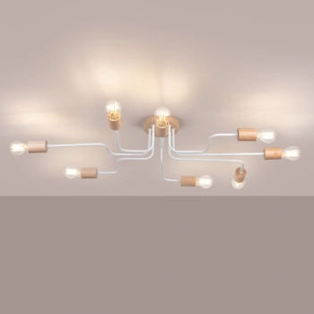 Timbo 8 lampa sufitowa 8xE27 biała SL.1667