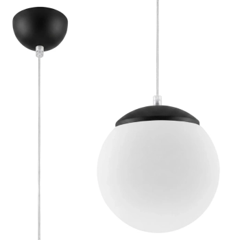 Ugo 20 lampa wisząca 1xE27 czarna SL.2210 Sollux Lighting