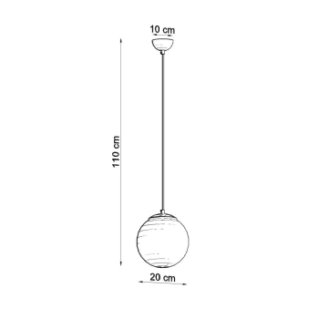 Ugo 20 lampa wisząca 1xE27 beżowa SL.2213