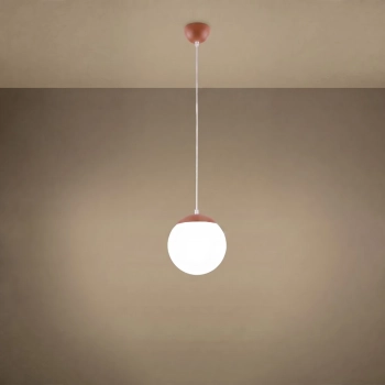 Ugo 20 lampa wisząca 1xE27 ochra czerwona SL.2219