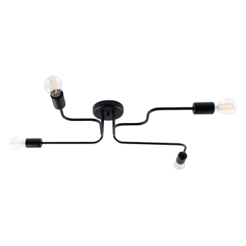 Vector 4 lampa wisząca 4xE27 czarna SL.1446 Sollux Lighting