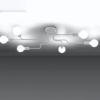 Vector 6 lampa sufitowa 6xE27 biała SL.1443